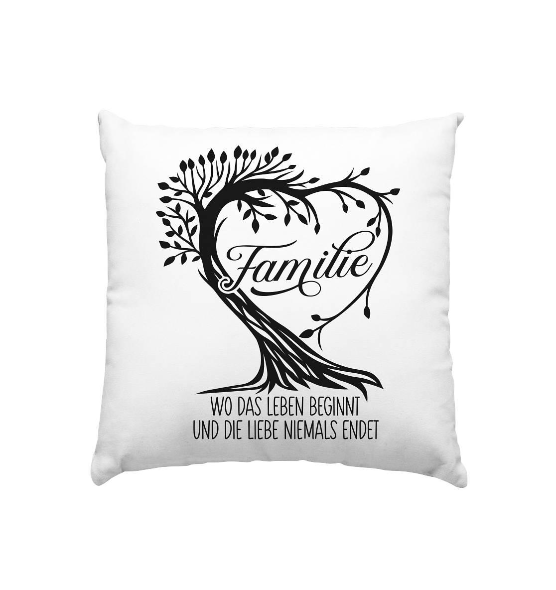 Kissen mit Baum Familie 1 - Kissen 40x40cm
