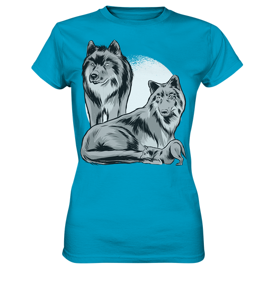Schönes Wolf T-Shirt - Ladies Premium Shirt