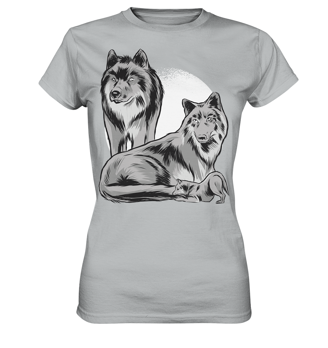 Schönes Wolf T-Shirt - Ladies Premium Shirt