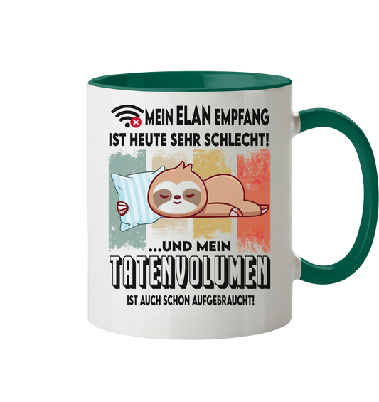 Mein Elan Empfang.... - Tasse zweifarbig