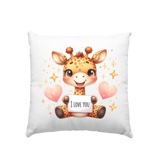 Kissen Giraffe I Love You - Kissen 40x40cm