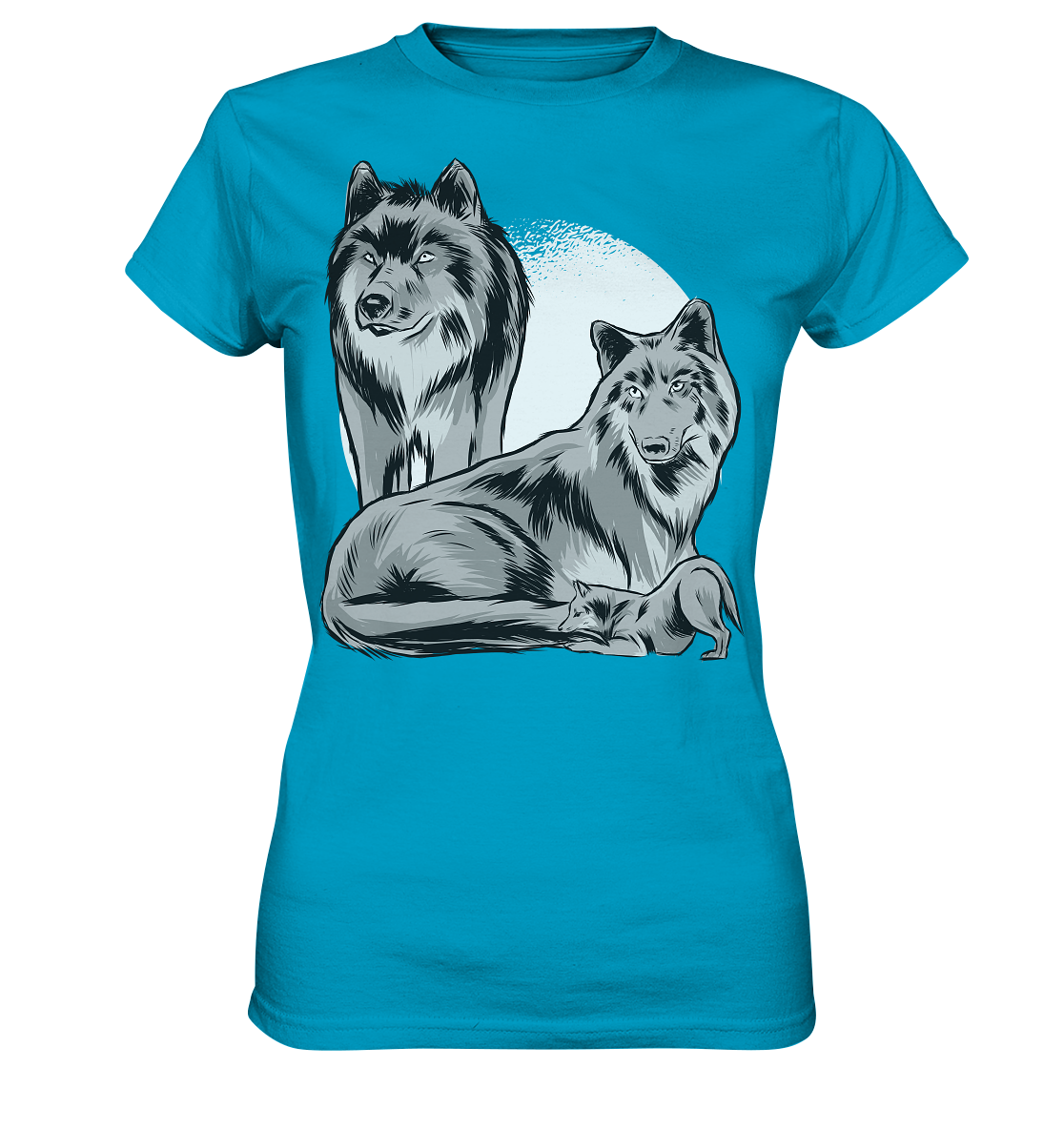 Schönes Wolf T-Shirt - Ladies Premium Shirt